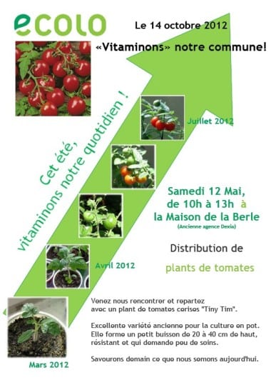 Samedi 12 mai : Distribution de Plants de tomates